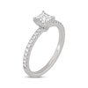 Thumbnail Image 2 of Now + Forever Princess & Round-Cut Diamond Gallery-Set Engagement Ring 3/4 ct tw 14K White Gold