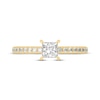Thumbnail Image 3 of Now + Forever Princess & Round-Cut Diamond Gallery-Set Engagement Ring 3/4 ct tw 14K Yellow Gold