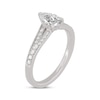 Thumbnail Image 2 of Now + Forever Pear-Shaped & Round-Cut Split-Shank Engagement Ring 3/4 ct tw 14K White Gold