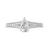 Thumbnail Image 3 of Now + Forever Pear-Shaped & Round-Cut Split-Shank Engagement Ring 3/4 ct tw 14K White Gold
