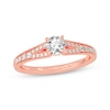 Thumbnail Image 1 of Now + Forever Round-Cut Split-Shank Engagement Ring 3/4 ct tw 14K Rose Gold