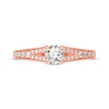 Thumbnail Image 3 of Now + Forever Round-Cut Split-Shank Engagement Ring 3/4 ct tw 14K Rose Gold