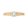 Thumbnail Image 3 of Now + Forever Round-Cut Split-Shank Engagement Ring 3/4 ct tw 14K Yellow Gold