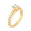 Thumbnail Image 2 of Now + Forever Princess & Round-Cut Diamond Engagement Ring 3/4 ct tw 14K Yellow Gold