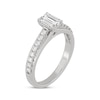 Thumbnail Image 2 of Now + Forever Emerald & Round-Cut Diamond Engagement Ring 3/4 ct tw 14K White Gold