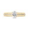 Thumbnail Image 3 of Now + Forever Oval & Round-Cut Diamond Engagement Ring 3/4 ct tw 14K Yellow Gold