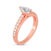 Thumbnail Image 2 of Now + Forever Pear-Shaped & Round-Cut Diamond Engagement Ring 3/4 ct tw 14K Rose Gold