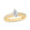 Thumbnail Image 1 of Now + Forever Pear-Shaped & Round-Cut Diamond Engagement Ring 3/4 ct tw 14K Yellow Gold