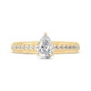 Thumbnail Image 3 of Now + Forever Pear-Shaped & Round-Cut Diamond Engagement Ring 3/4 ct tw 14K Yellow Gold