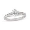 Thumbnail Image 1 of Now + Forever Oval & Round-Cut Split-Shank Engagement Ring 3/4 ct tw 14K White Gold
