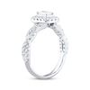 Thumbnail Image 1 of Emerald & Round-Cut Diamond Engagement Ring 1 ct tw Platinum