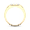 Thumbnail Image 4 of Men's Diamond Grid Ring 3/4 ct tw 10K Yellow Gold