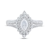 Thumbnail Image 3 of Now + Forever Marquise & Round-Cut Diamond Engagement Ring 3/4 ct tw 14K White Gold