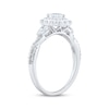 Thumbnail Image 2 of Now + Forever Princess-Cut, Pear-Shaped & Round-Cut Diamond Three-Stone Engagement Ring 1 ct tw 14K White Gold