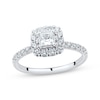 Thumbnail Image 0 of Princess & Round-Cut Diamond Engagement Ring 3/4 ct tw Platinum
