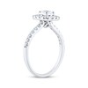 Thumbnail Image 2 of Now + Forever Princess & Round-Cut Diamond Engagement Ring 3/4 ct tw Platinum