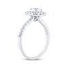 Thumbnail Image 1 of Princess & Round-Cut Diamond Engagement Ring 3/4 ct tw Platinum