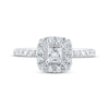 Thumbnail Image 2 of Princess & Round-Cut Diamond Engagement Ring 3/4 ct tw Platinum