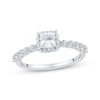 Thumbnail Image 0 of Princess & Round-Cut Diamond Engagement Ring 1 ct tw Platinum