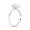 Thumbnail Image 1 of Pear-Shaped & Round-Cut Diamond Engagement Ring 1 ct tw Platinum