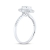 Thumbnail Image 2 of Now + Forever Pear-Shaped & Round-Cut Diamond Engagement Ring 1 ct tw Platinum