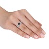 Thumbnail Image 4 of Now + Forever Vintage-Style Round-Cut Black & White Diamond Bridal Set 7/8 ct tw 14K White Gold 14K White Gold