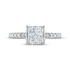Thumbnail Image 3 of Now + Forever Princess & Round-Cut Diamond Engagement Ring 1 ct tw 14K White Gold