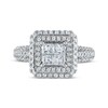 Thumbnail Image 3 of Now + Forever Princess & Round-Cut Diamond Engagement Ring 1 ct tw 14K White Gold