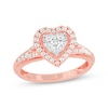 Thumbnail Image 1 of Now + Forever Round-Cut Diamond Heart-Shaped Engagement Ring 1/2 ct tw 10K Rose Gold