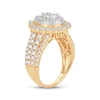 Thumbnail Image 2 of Now + Forever Round-Cut Multi-Diamond Center Pear-Shaped Engagement Ring 1-1/2 ct tw 10K Yellow Gold