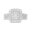 Thumbnail Image 2 of Princess & Round-Cut Diamond Bridal Set 1-1/4 ct tw 10K White Gold