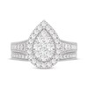 Thumbnail Image 3 of Now + Forever Round-Cut Diamond Pear-Shaped Bridal Set 1 ct tw 14K White Gold
