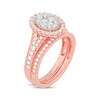 Thumbnail Image 2 of Now + Forever Round-Cut Diamond Oval-Shaped Bridal Set 1 ct tw 14K Rose Gold