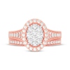 Thumbnail Image 3 of Now + Forever Round-Cut Diamond Oval-Shaped Bridal Set 1 ct tw 14K Rose Gold