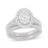 Thumbnail Image 1 of Now + Forever Round-Cut Diamond Oval-Shaped Bridal Set 1 ct tw 14K White Gold
