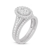 Thumbnail Image 2 of Now + Forever Round-Cut Diamond Oval-Shaped Bridal Set 1 ct tw 14K White Gold