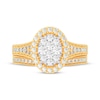 Thumbnail Image 3 of Now + Forever Round-Cut Diamond Oval-Shaped Bridal Set 1 ct tw 14K Yellow Gold