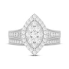 Thumbnail Image 3 of Now + Forever Round-Cut Diamond Marquise-Shaped Bridal Set 1 ct tw 14K White Gold