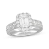 Thumbnail Image 1 of Neil Lane Premiere Emerald-cut Diamond Engagement Ring 2-3/8 ct tw 14K White Gold