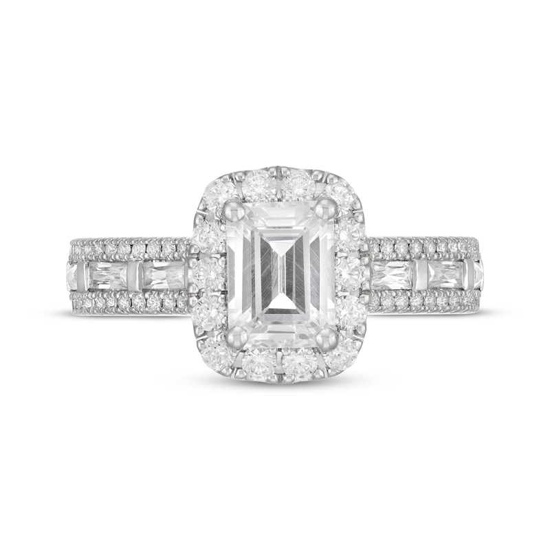 Neil Lane Premiere Emerald-cut Diamond Engagement Ring 2-3/8 ct tw 14K White Gold