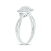 Thumbnail Image 2 of Now + Forever Baguette & Round-Cut Multi-Diamond Center Cushion-Shaped Engagement Ring 1/2 ct tw 14K White Gold