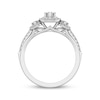 Thumbnail Image 3 of Memories Moments Magic Round-Cut Diamond Three-Stone Engagement Ring 1/3 ct tw 10K White Gold