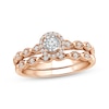 Thumbnail Image 0 of Round-Cut Diamond Vintage-Inspired Bridal Set 1/5 ct tw 10K Rose Gold