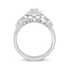 Thumbnail Image 3 of Now + Forever Princess & Round-Cut Diamond Bridal Set 5/8 ct tw 10K White Gold