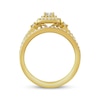 Thumbnail Image 3 of Now + Forever Princess & Round-Cut Diamond Bridal Set 5/8 ct tw 10K Yellow Gold