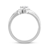 Thumbnail Image 3 of Now + Forever Round-Cut Diamond Bypass Bridal Set 1/2 ct tw 10K White Gold
