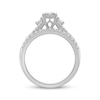 Thumbnail Image 3 of Now + Forever Baguette & Round-Cut Multi-Diamond Center Bridal Set 1/2 ct tw 10K White Gold