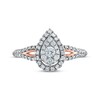 Thumbnail Image 3 of Now + Forever Multi-Diamond Center Pear Frame Engagement Ring 1/2 ct tw 10K Two-Tone Gold