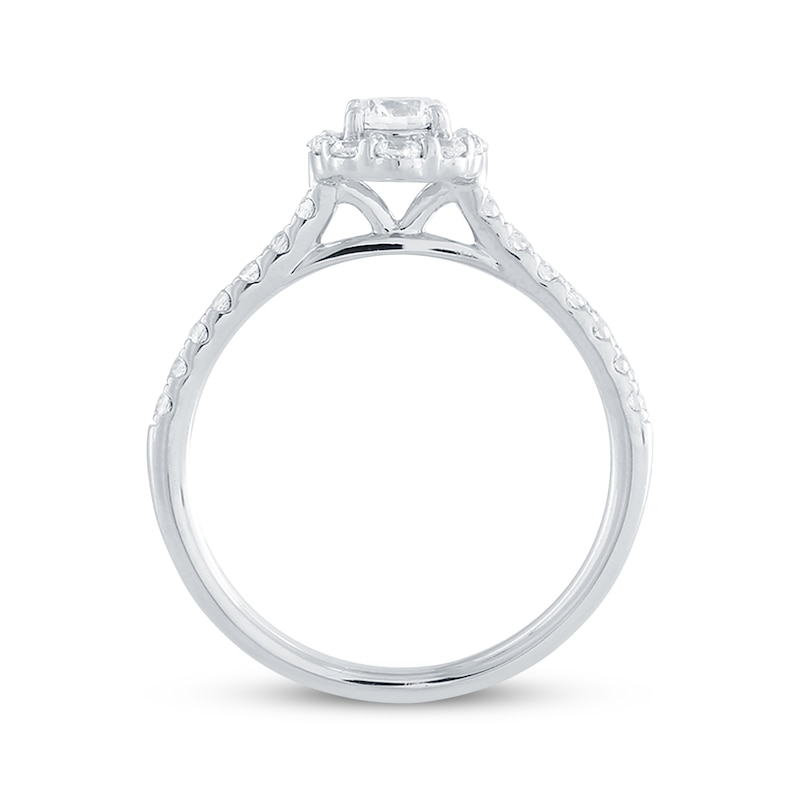 Round-Cut Diamond Bridal Set 7/8 ct tw 14K White Gold