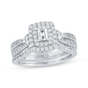 Thumbnail Image 1 of Now + Forever Emerald-Cut Diamond Tapered Bridal Set 7/8 ct tw 14K White Gold